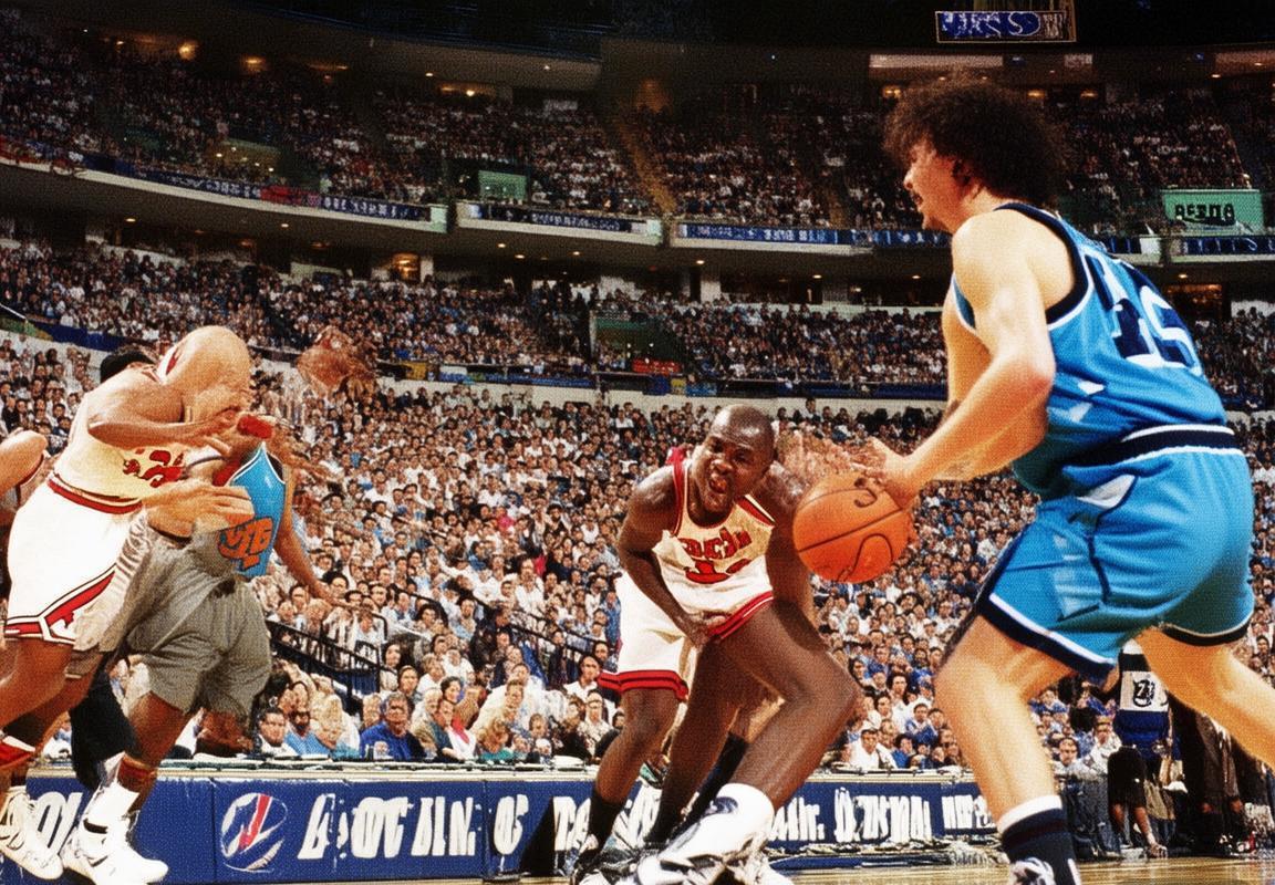 1992年NBA经典对决：公牛黄蜂巅峰之战回顾